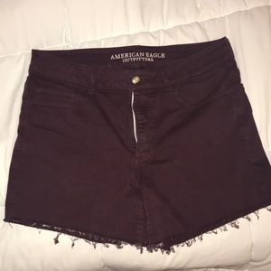 american eagle high waisted shorts